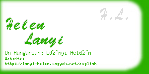 helen lanyi business card